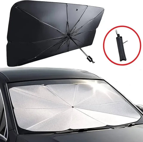 Foldable Car Windshield Sun Shade Umbrella – UV Protection & Heat Insulation Cover